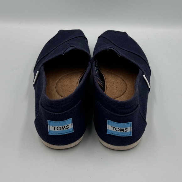 Women’s Toms Classic Canvas Navy Blue Shoes Size 6.5 - Picture 6 of 10